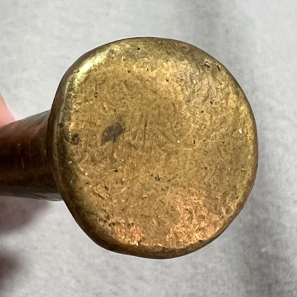 Vintage Brass Mortar and Pestle Gold Brass Vintage Apothecary Kitchen Decor